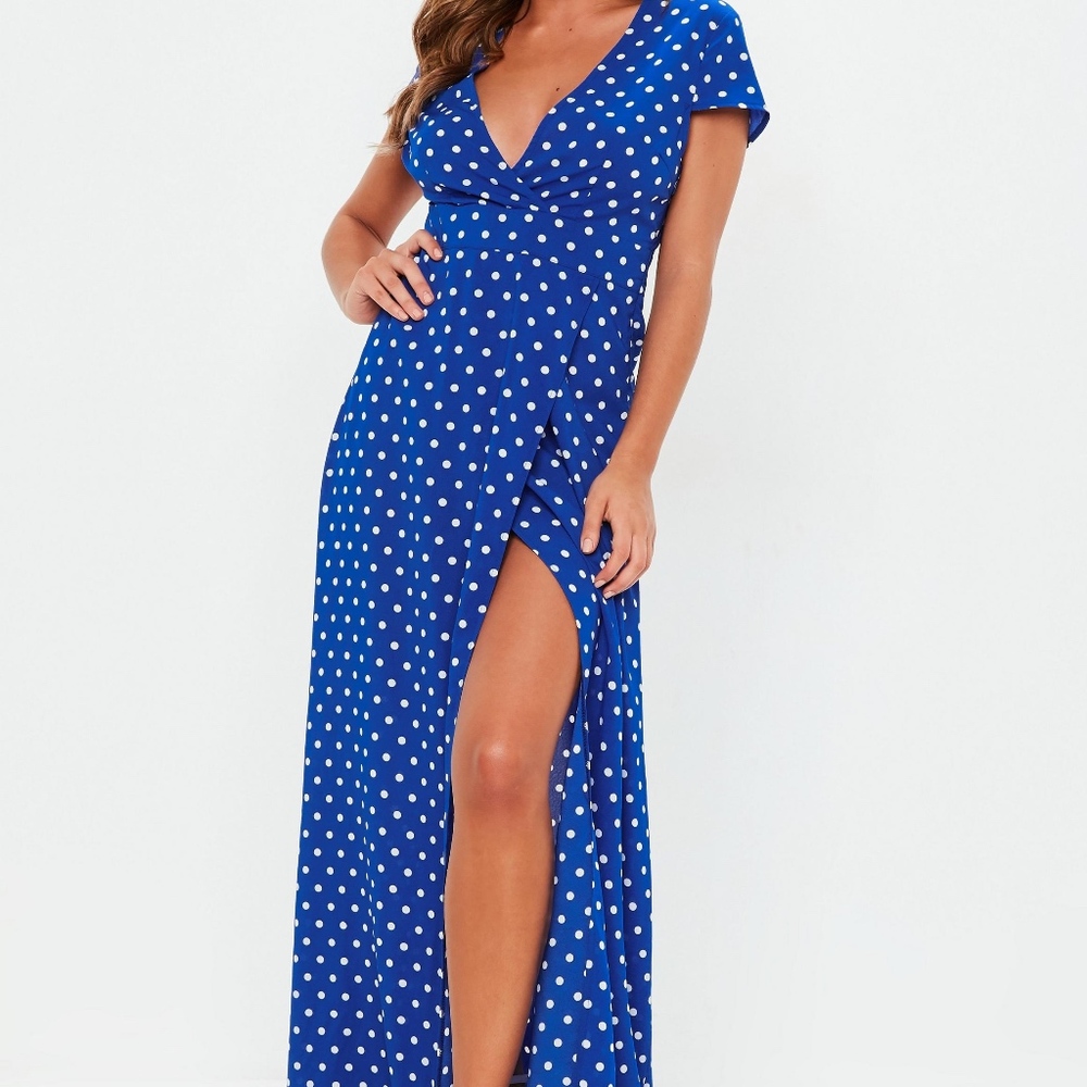 Blue Polka Dot Dress